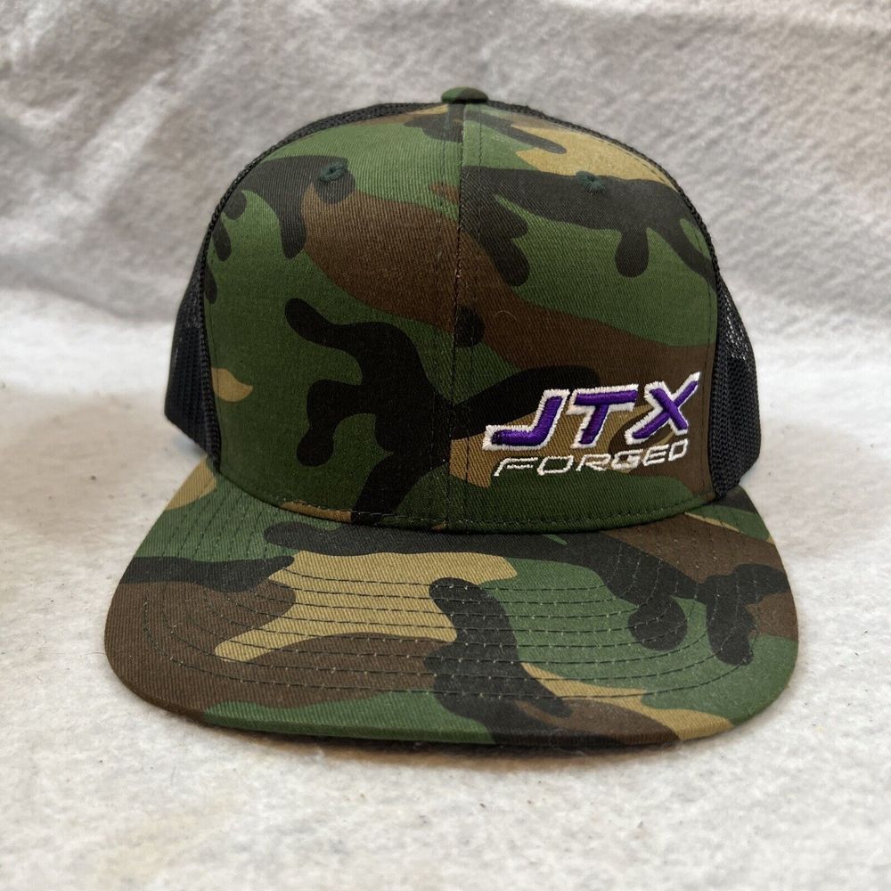 JTX Forged Camouflage Truckers Hat Richardson 511 Snapback Mesh Back One Size